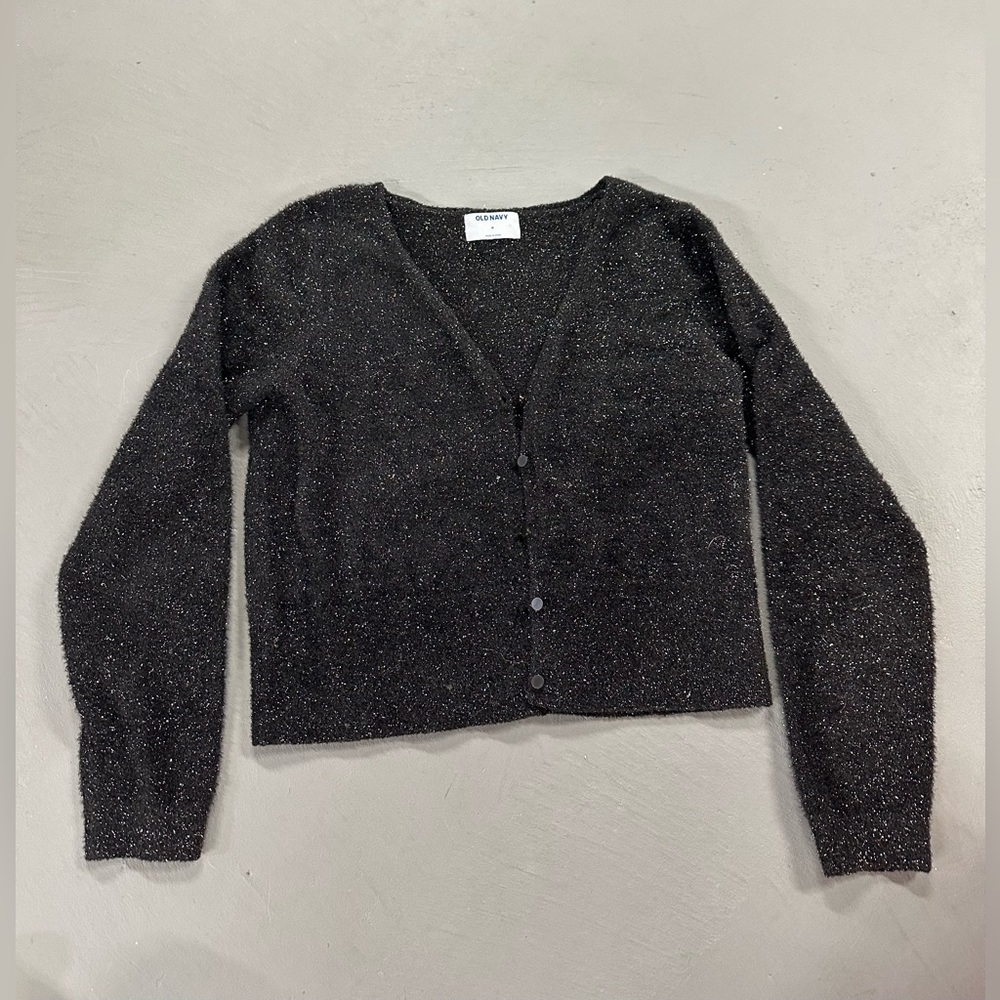 Old Navy Black Sparkly Cardigan